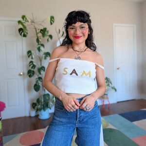 ODDLI custom Sam cropped tank top